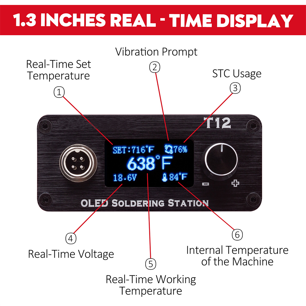 OLED T12 Soldering Iron Statio - Industrial Laser Soldering Iron review and price