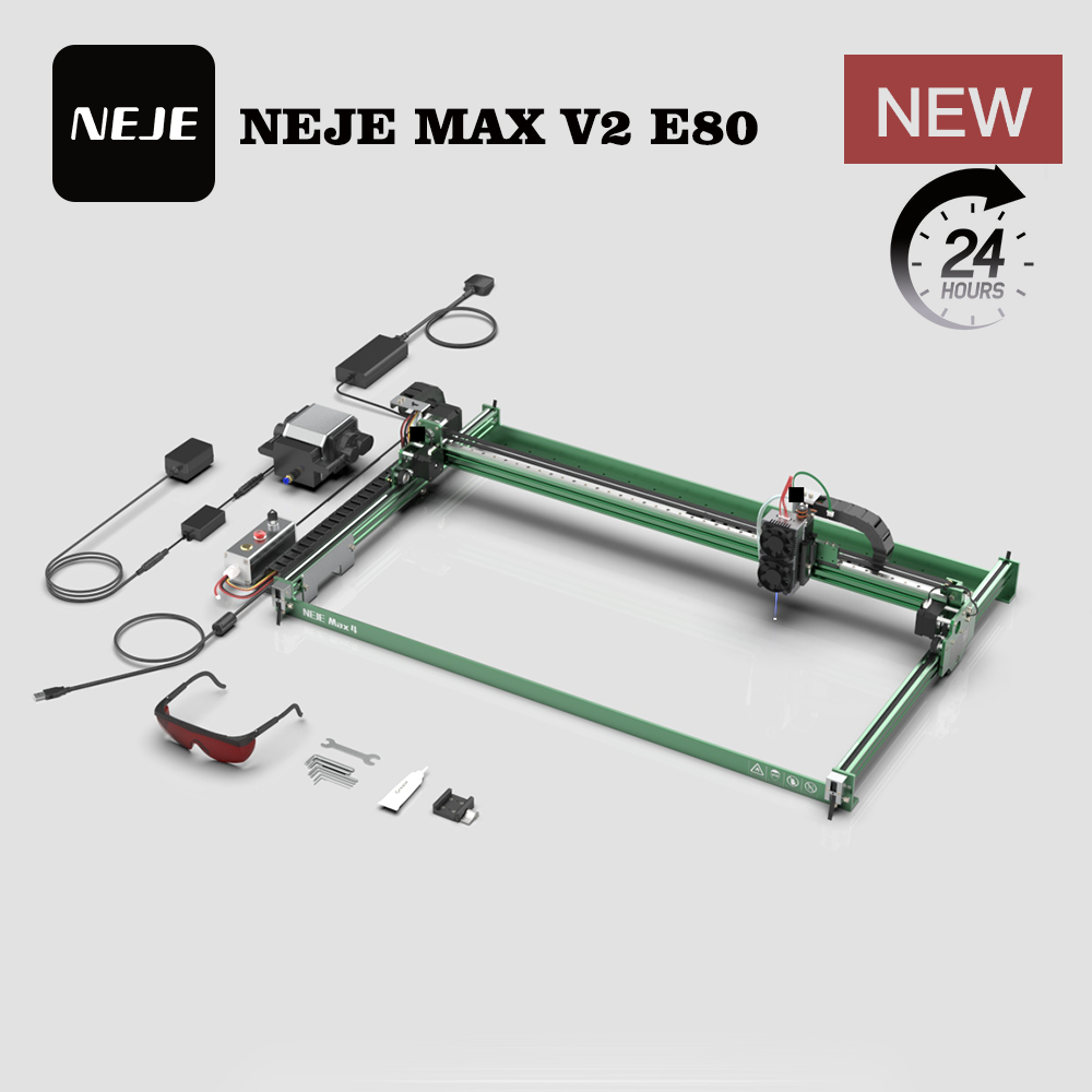 NEJE MAX V2 E80 80W 455nm Lase - Industrial Laser Engraver For Metal review and price